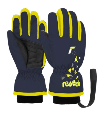 Handschoen Reusch Kids Kids Baby Gloves Dress Blue / Safety Yellow PrimaLoft