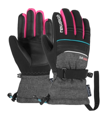 Handschoen Reusch Kids Kondor R-TEX XT Junior Black / Black Melange / Knockout Pink TecFill