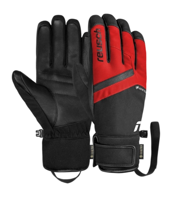 Handschoen Reusch Men Booster GORE-TEX Black / Tango Red