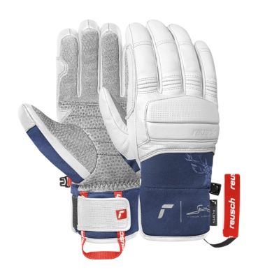 Handschoen Reusch Men Cyprien Sarrazin White / Dress Blue R-LOFT
