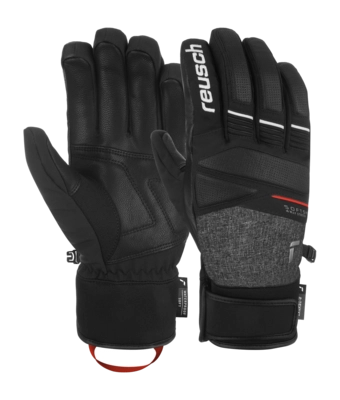 Handschoen Reusch Men Thunder R-TEX XT Black / Black Melange / Fire Red R-LOFT