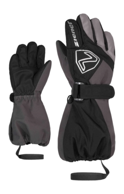 Handschoen Ziener Kids Lauro Z AS Mini Black Magnet AQUASHIELD