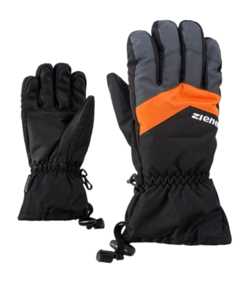 Handschoen Ziener Kids Lett Z AS Black Graphite Junior AQUASHIELD