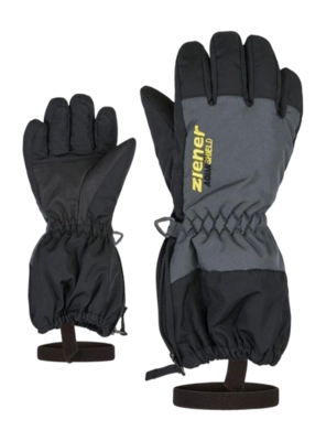 Handschoen Ziener Kids Levio Z AS Mini Black AQUASHIELD