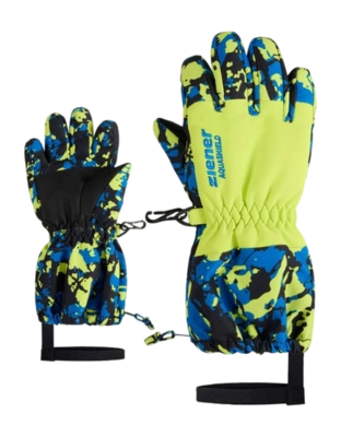 Handschoen Ziener Kids Levio Z AS Mini Camo Persian Blue AQUASHIELD