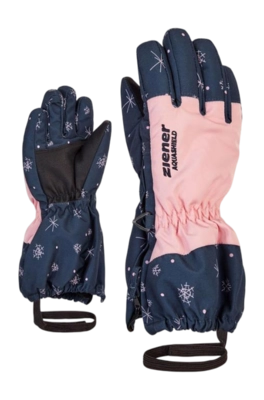 Handschoen Ziener Kids Levio Z AS Mini Snowcrystal Print AQUASHIELD
