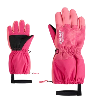 Handschoen Ziener Kids Levio Z AS Mini Tie Dye Pop Pink AQUASHIELD