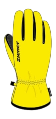 Handschoen Ziener Kids Limport Z Poison Yellow Junior WINDSHIELD