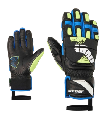 Handschoen Ziener Kids Lonos Z AS PR Persian Blue Junior PrimaLoft Gold