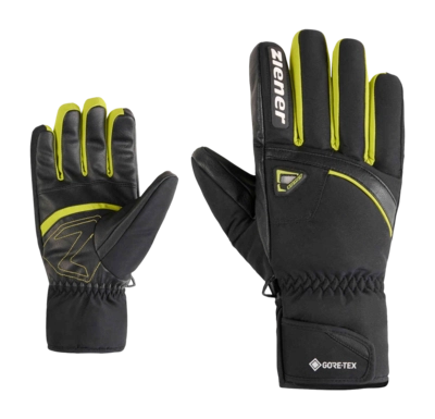 Handschoen Ziener Men Galiso Z GTX + Gore Plus Warm Black Electric Grass GORE-TEX ePE