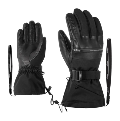 Handschoen Ziener Men Gallinus Z AS PR Dcs Black PrimaLoft Gold