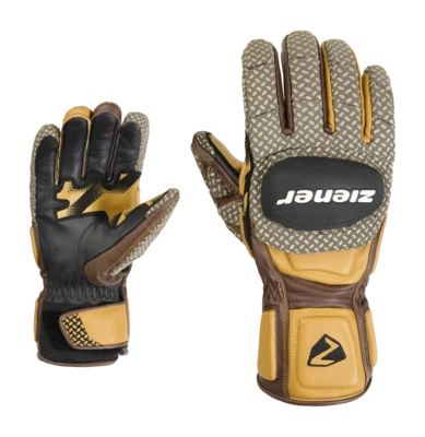Handschoen Ziener Men Gatos Z PR Dark Brown PrimaLoft Gold
