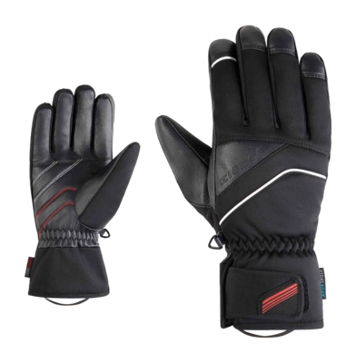 Handschoen Ziener Men Gefion Z AS PR Black PrimaLoft Gold