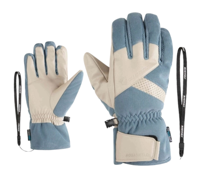 Handschoen Ziener Men Getter Z AS AW Iron Sky Cord ZIENER AQUASHIELD