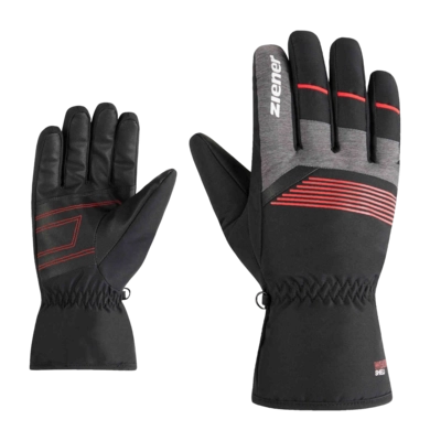 Handschoen Ziener Men Gevin Z Black Red Thermoshield