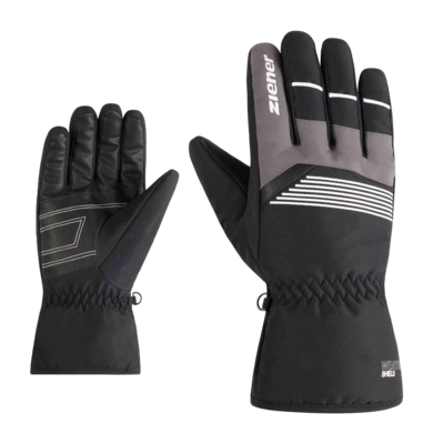 Handschoen Ziener Men Gevin Z Black White Thermoshield