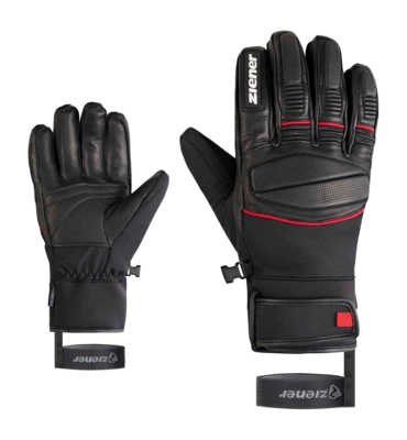 Handschoen Ziener Men Gomin Z AS Black Red AQUASHIELD