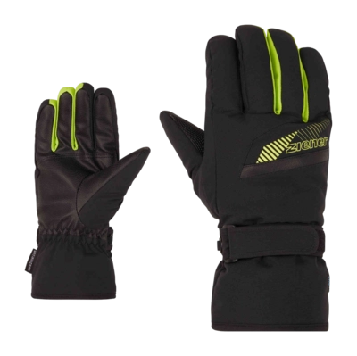 Handschoen Ziener Men Gordanus Z AS Black Lime AQUASHIELD