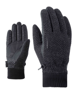 Handschoen Ziener Men Iruk Z AW Dark Mélange THERMOSHIELD