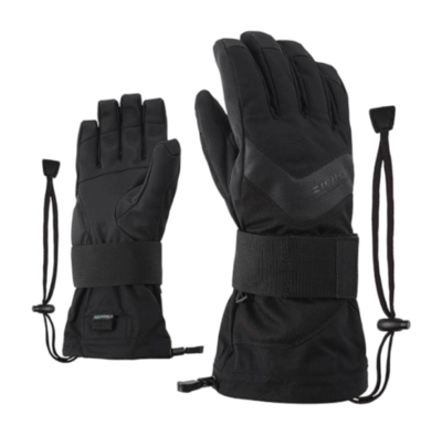Handschoen Ziener Men Milan Z AS Black Heringbone AQUASHIELD