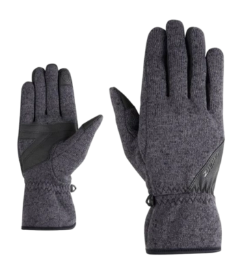 Handschoen Ziener Unisex Iwo Z AS Touch Black Mélange AQUASHIELD