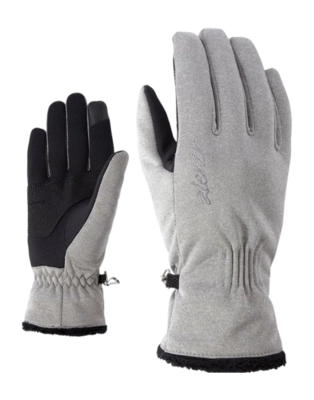 Handschoen Ziener Women Ibrana Z Touch Grey Melange ZIENER WINDSHIELD