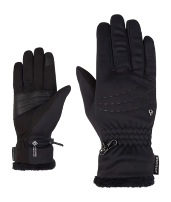 Handschoen Ziener Women Indiri Z Ws Touch Black WINDSTOPPER