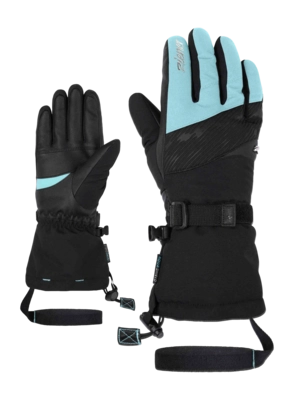 Handschoen Ziener Women Kalice Z AS Black River Blue AQUASHIELD