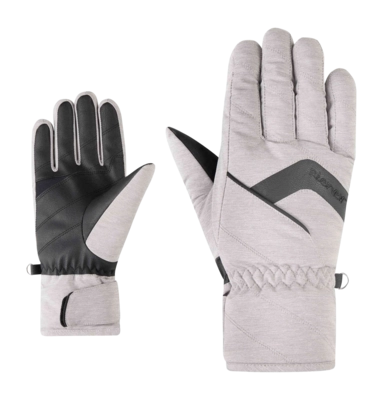 Handschoen Ziener Women Karion Z AS Light Mélange AQUASHIELD
