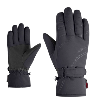 Handschoen Ziener Women Keva Z PR Black PrimaLoft Gold