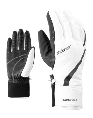 Handschoen Ziener Women Kitty Z AS White AQUASHIELD