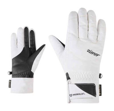 Handschoen Ziener Women Klenn Z GTX PR White PrimaLoft Gold