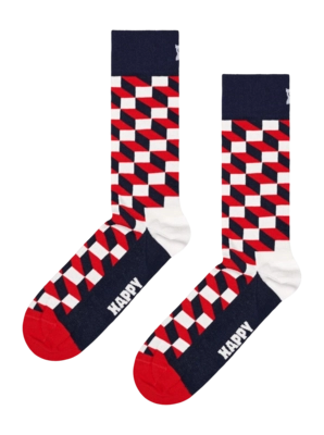 Happy Socks Filled Optic Navy