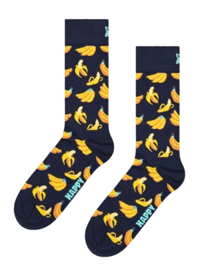 Happy Socks Unisex Banana Navy