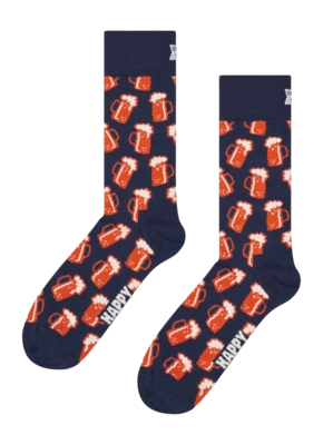 Happy Socks Unisex Beer Navy