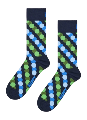 Happy Socks Unisex Big Dot Shade Navy