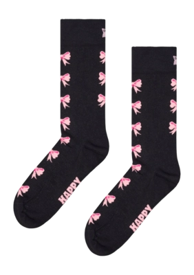 Happy Socks Unisex Bow Black