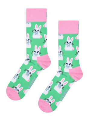 Happy Socks Unisex Bunny Sock Light Green | Outdoorsupply