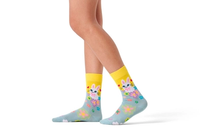 Happy Socks Unisex Bunny World Sock Light Blue | Outdoorsupply