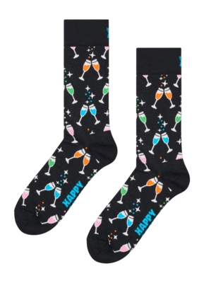 Happy Socks Unisex Cheers Black