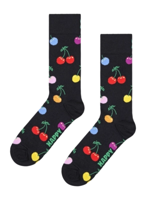 Happy Socks Unisex Cherry Black