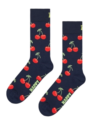 Happy Socks Unisex Cherry Navy