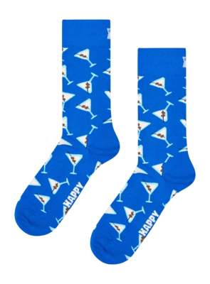 Happy Socks Unisex Dry Martini Socks Blue | Outdoorsupply.co.uk