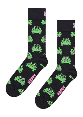 Happy Socks Unisex Frog Black