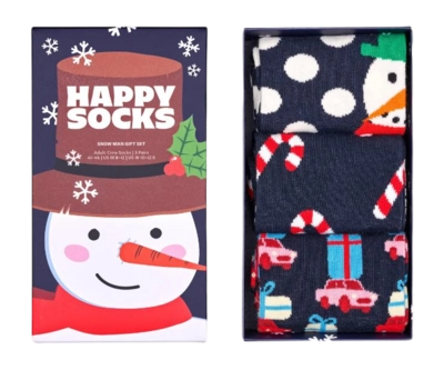 Happy Socks Unisex Holiday Navys Gift Set Navy 3-Pack