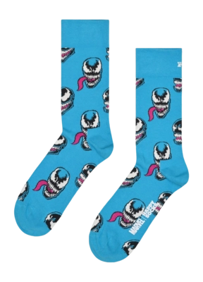 Happy Socks Unisex MARVEL Venom Blue