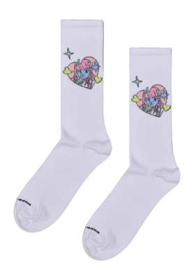 Happy Socks Unisex Peace Sneaker White