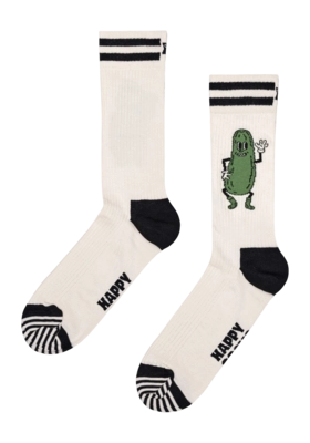 Happy Socks Unisex Pickles White