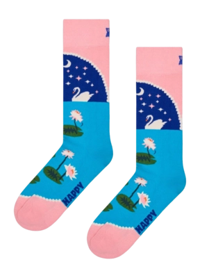 Happy Socks Unisex Swan Lake Light Pink