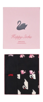 Happy Socks Unisex Swans Gift Set Pink 2-Pack